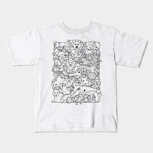 Animal Spectrum : Mono Kids T-Shirt